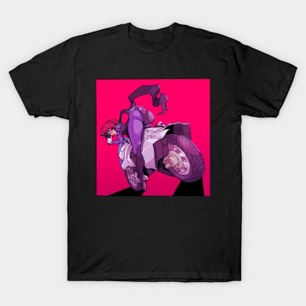 nijima makoto coming through T-Shirt by toothy.crow